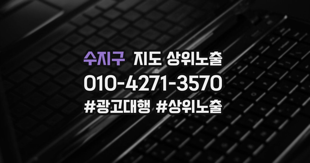 수지구 지도 상위 노출