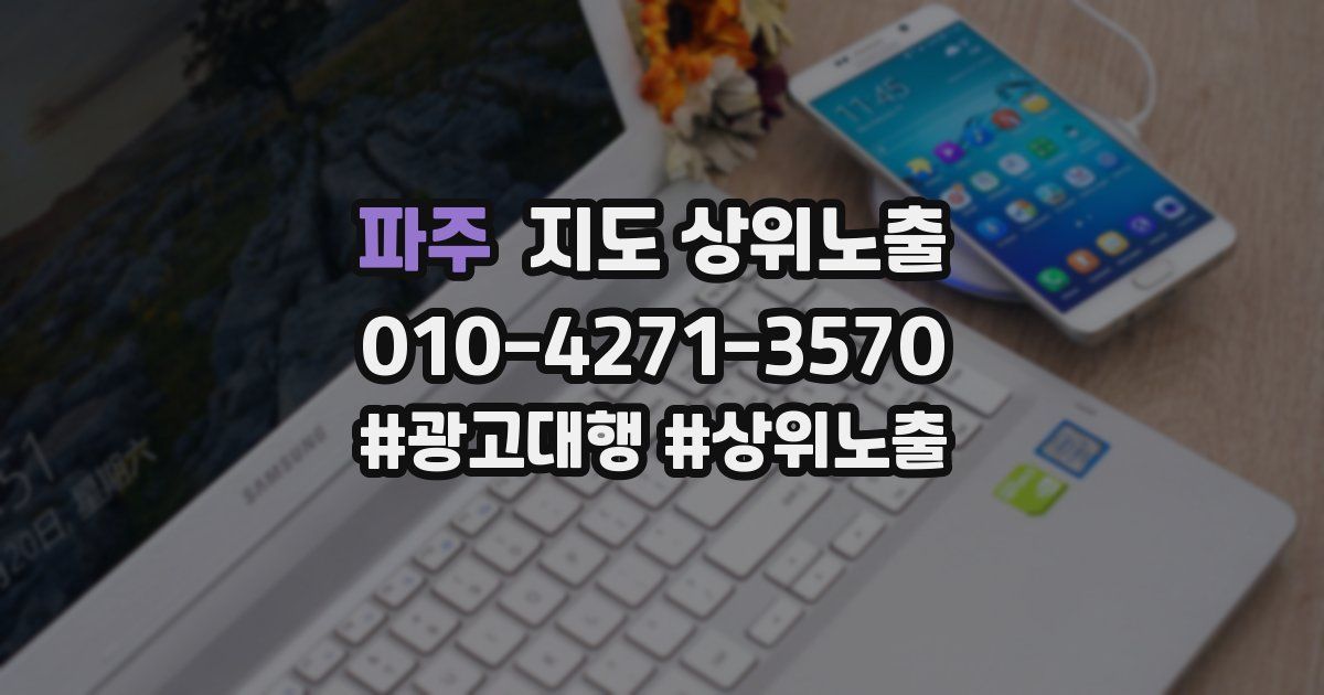 파주 지도 상위 노출