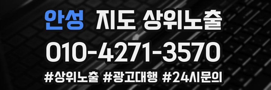 안성 지도 상위 노출