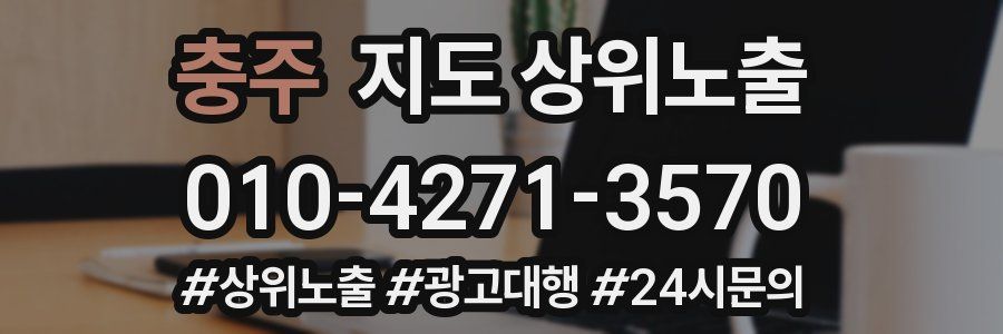 충주 지도 상위 노출