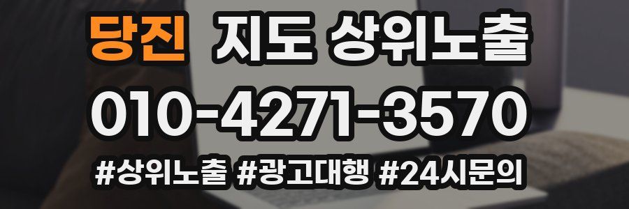 당진 지도 상위 노출