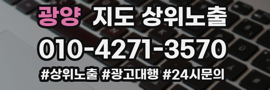 광양 지도 상위 노출