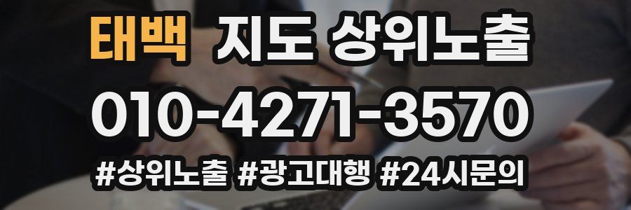 태백 지도 상위 노출