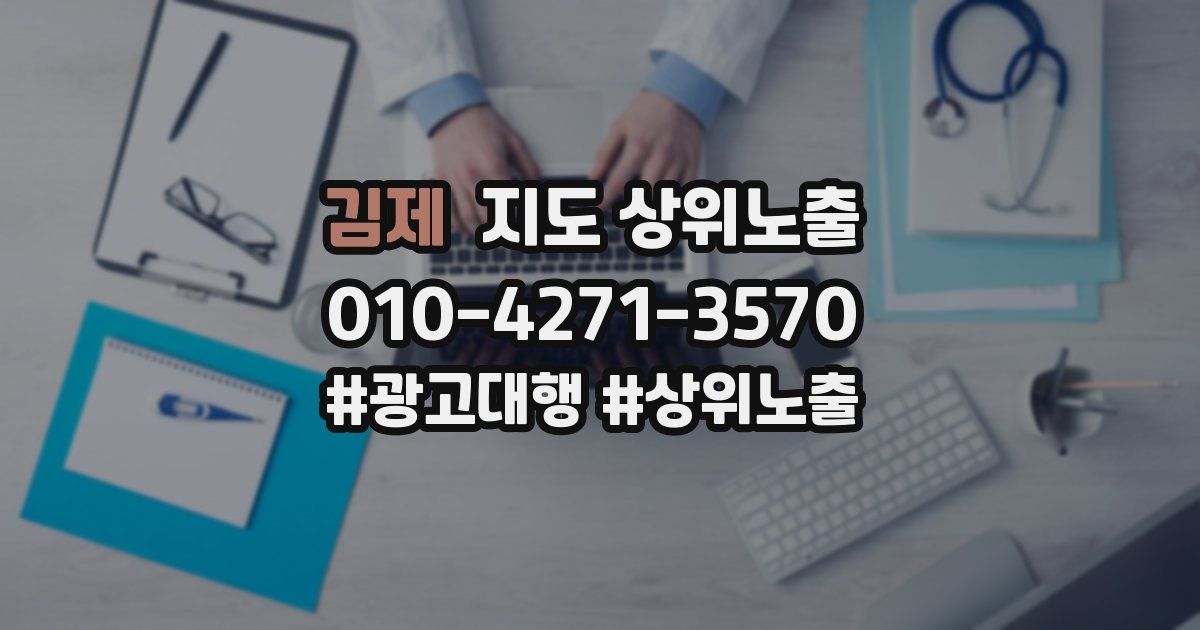 김제 지도 상위 노출