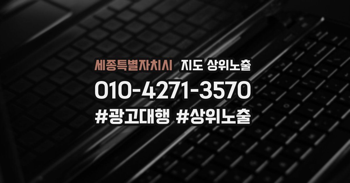 세종특별자치시 지도 상위 노출