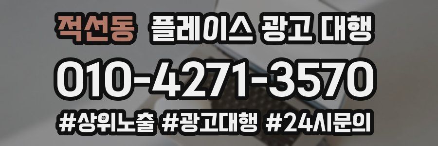 적선동 플레이스 광고 대행