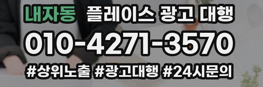 내자동 플레이스 광고 대행
