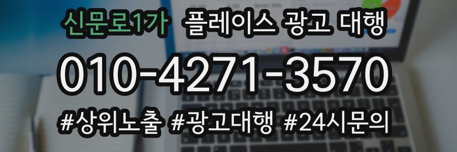 신문로1가 플레이스 광고 대행