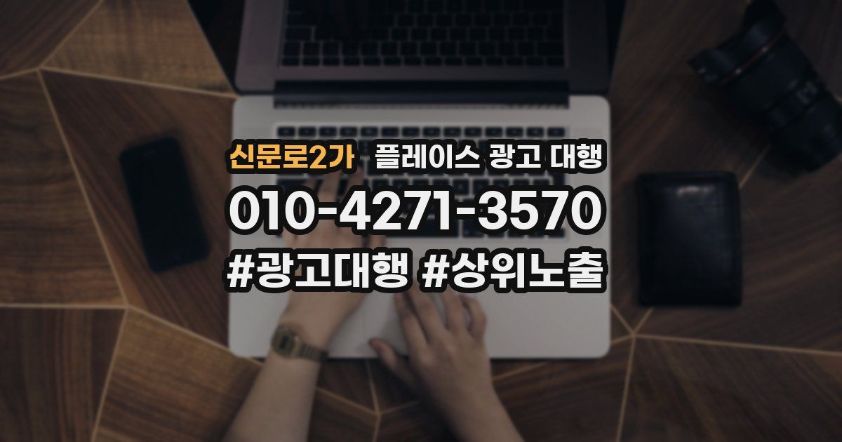신문로2가 플레이스 광고 대행