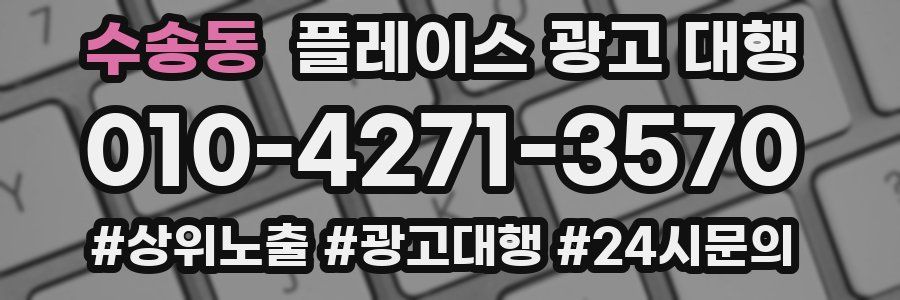 수송동 플레이스 광고 대행