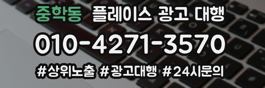 중학동 플레이스 광고 대행