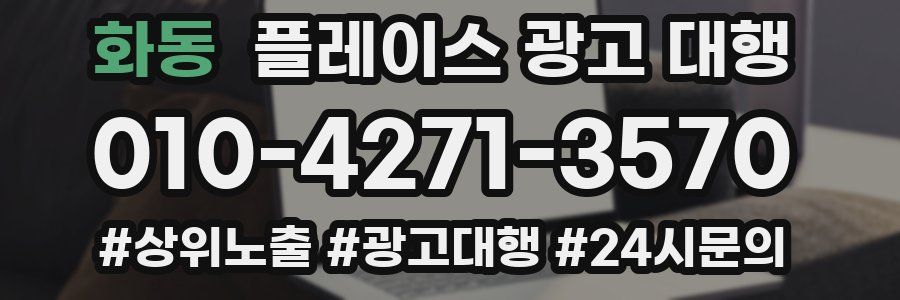 화동 플레이스 광고 대행