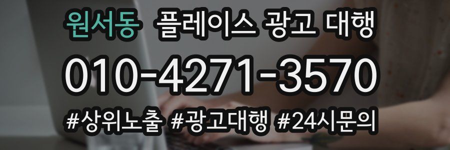 원서동 플레이스 광고 대행