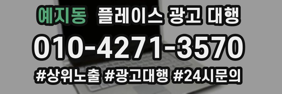 예지동 플레이스 광고 대행