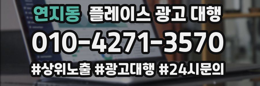 연지동 플레이스 광고 대행