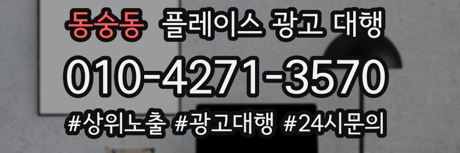 동숭동 플레이스 광고 대행