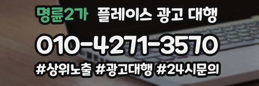 명륜2가 플레이스 광고 대행
