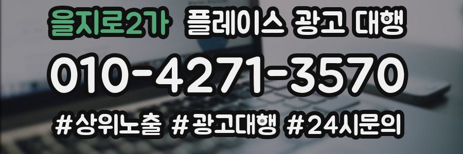 을지로2가 플레이스 광고 대행