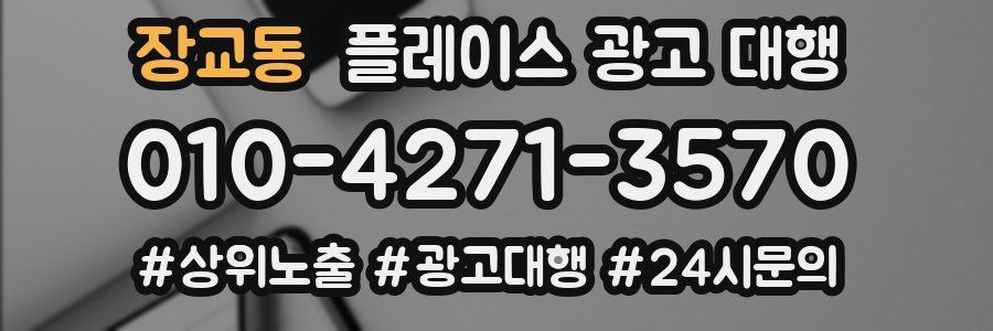 장교동 플레이스 광고 대행