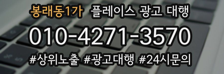 봉래동1가 플레이스 광고 대행