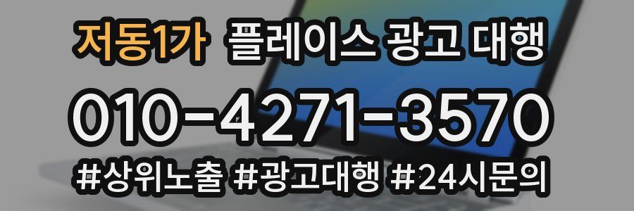 저동1가 플레이스 광고 대행