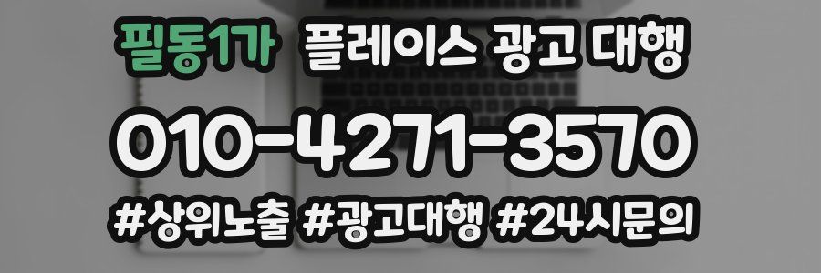 필동1가 플레이스 광고 대행