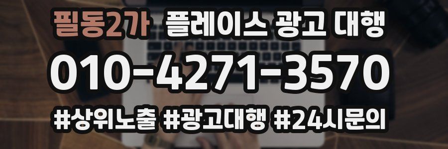 필동2가 플레이스 광고 대행