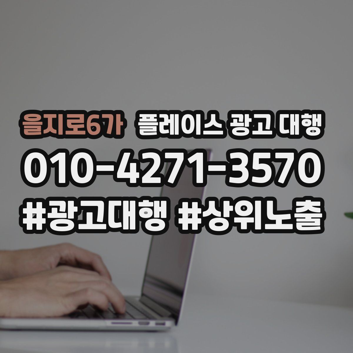 을지로6가 플레이스 광고 대행