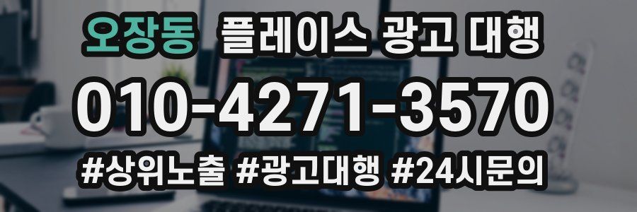 오장동 플레이스 광고 대행