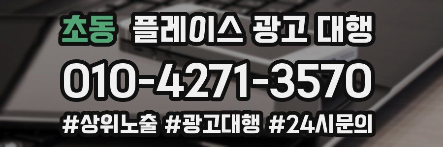 초동 플레이스 광고 대행