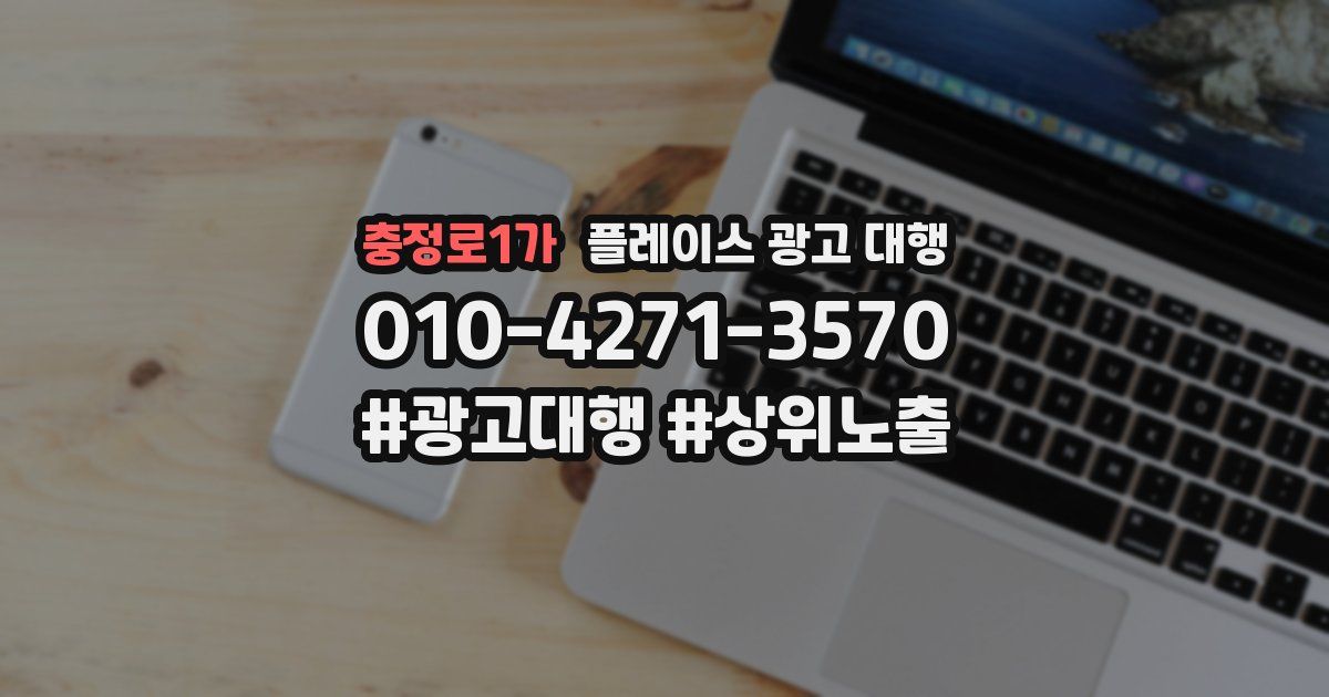 충정로1가 플레이스 광고 대행