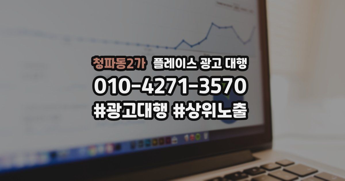 청파동2가 플레이스 광고 대행