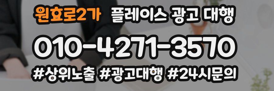 원효로2가 플레이스 광고 대행