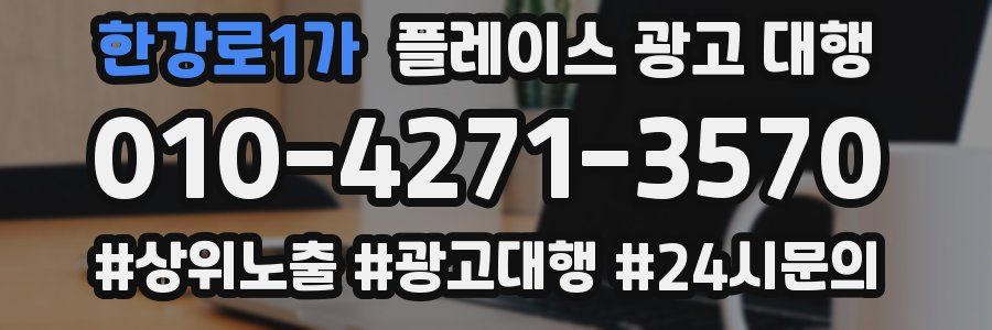 한강로1가 플레이스 광고 대행