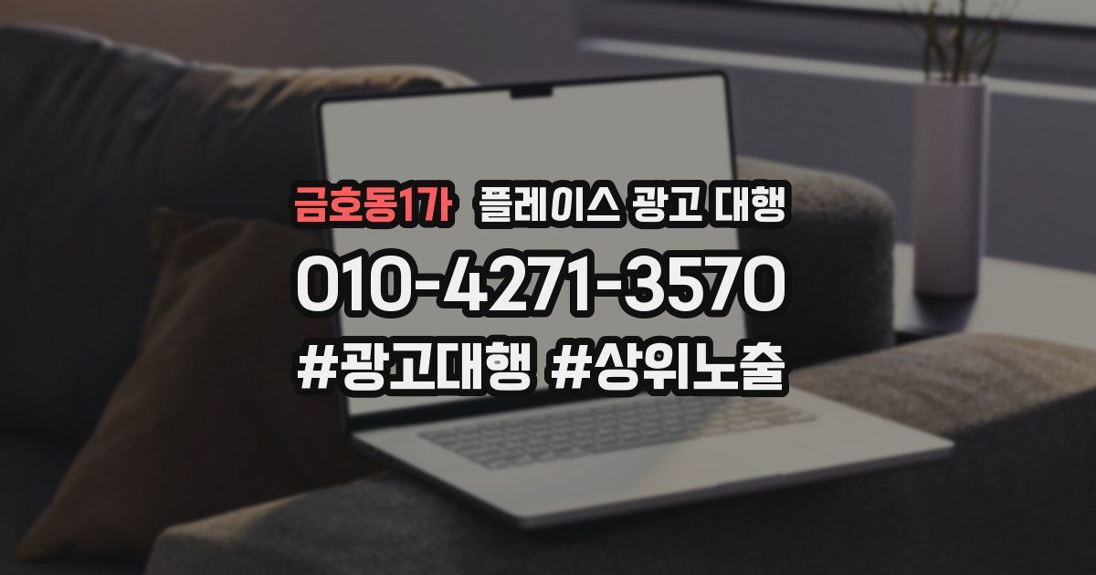 금호동1가 플레이스 광고 대행