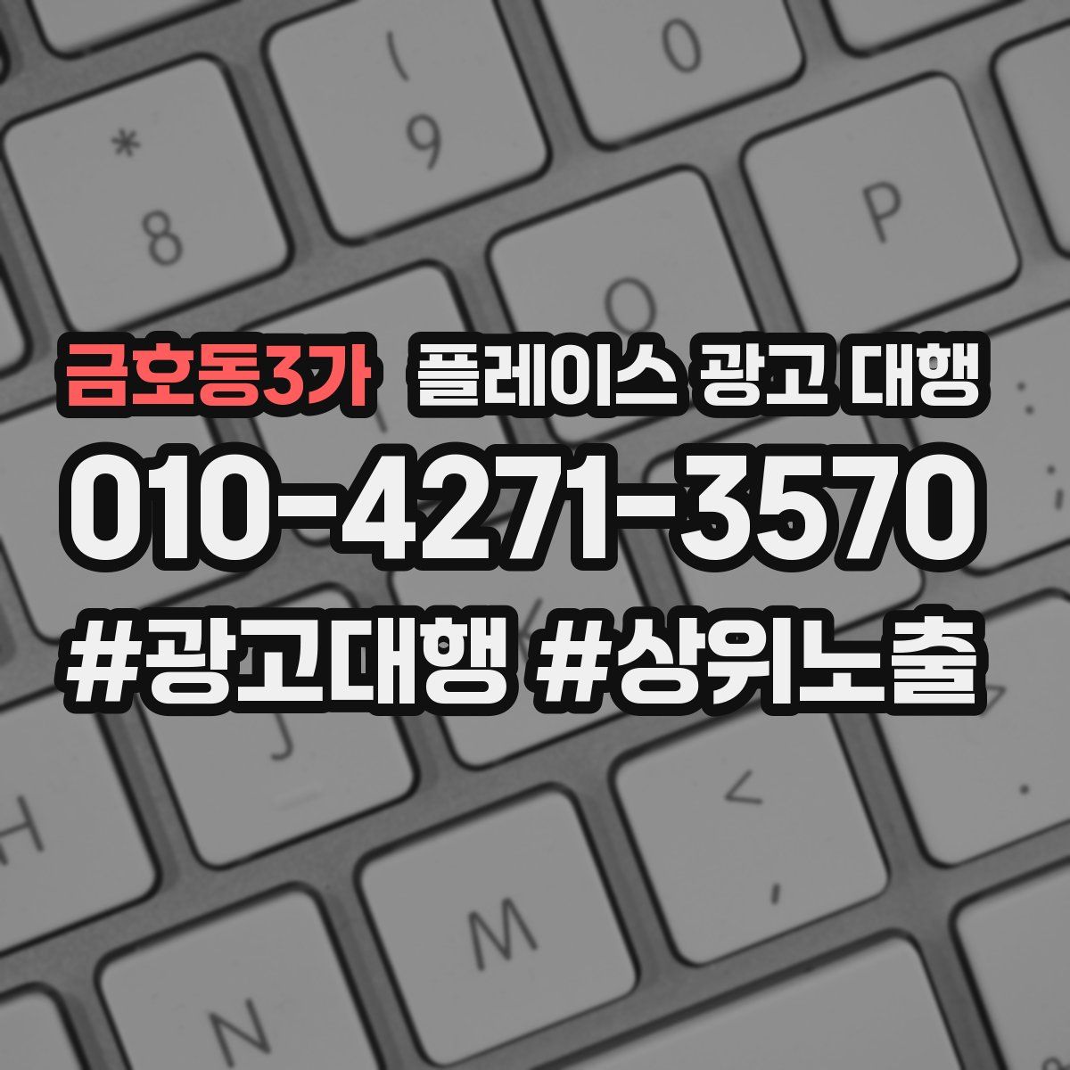 금호동3가 플레이스 광고 대행