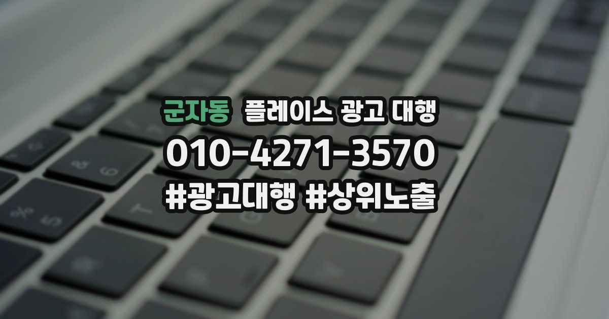 군자동 플레이스 광고 대행
