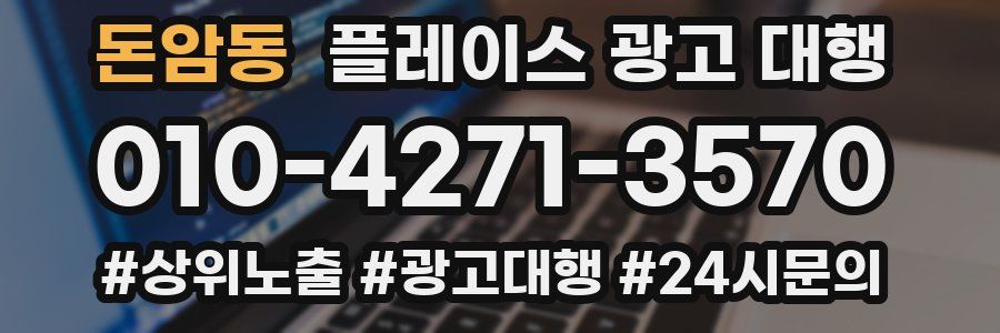 돈암동 플레이스 광고 대행