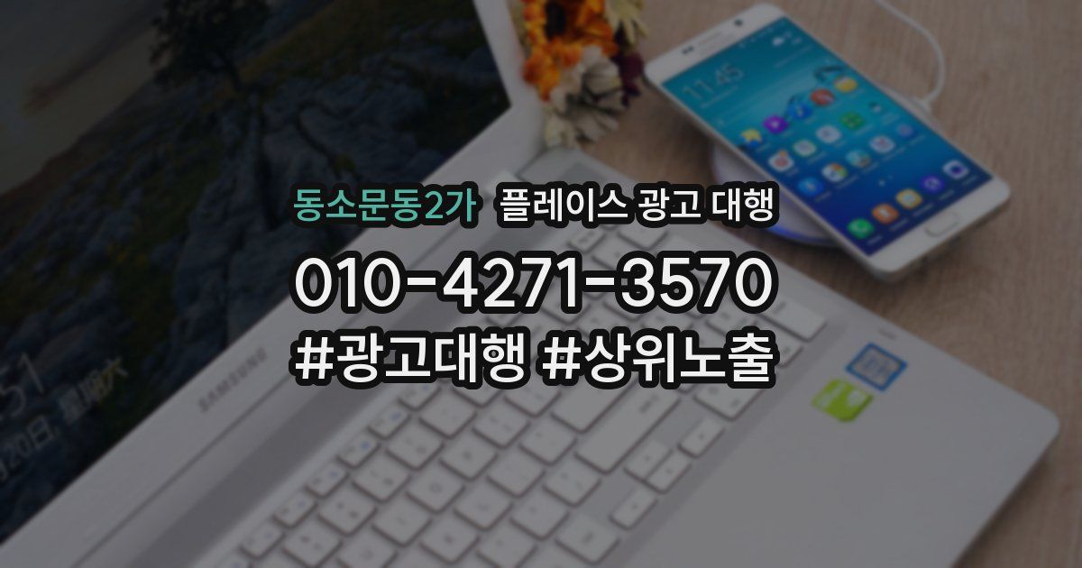 동소문동2가 플레이스 광고 대행
