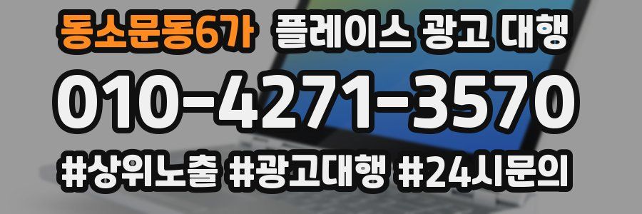 동소문동6가 플레이스 광고 대행
