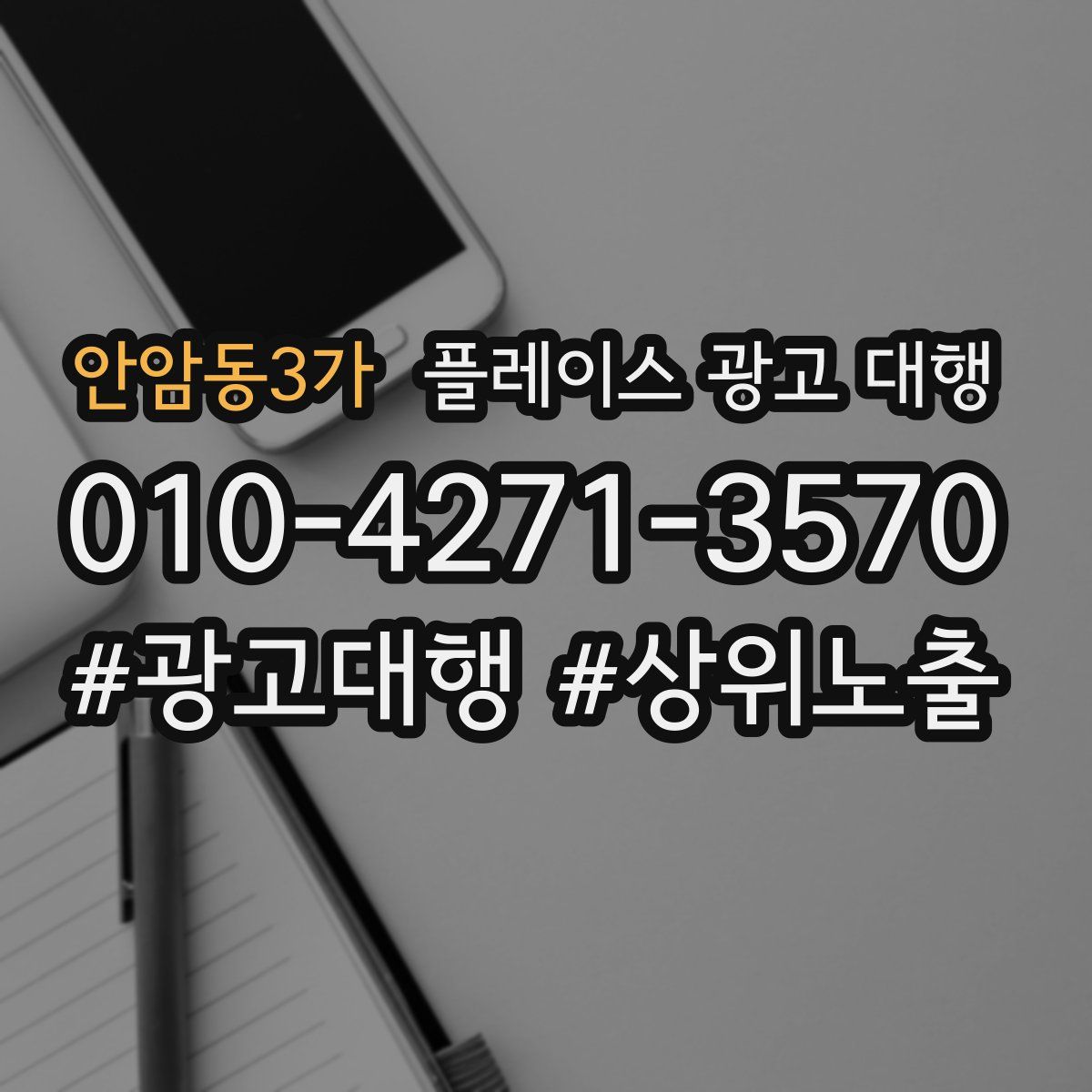 안암동3가 플레이스 광고 대행