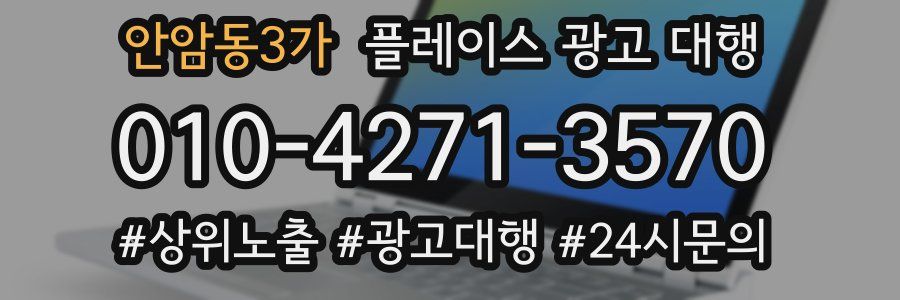안암동3가 플레이스 광고 대행