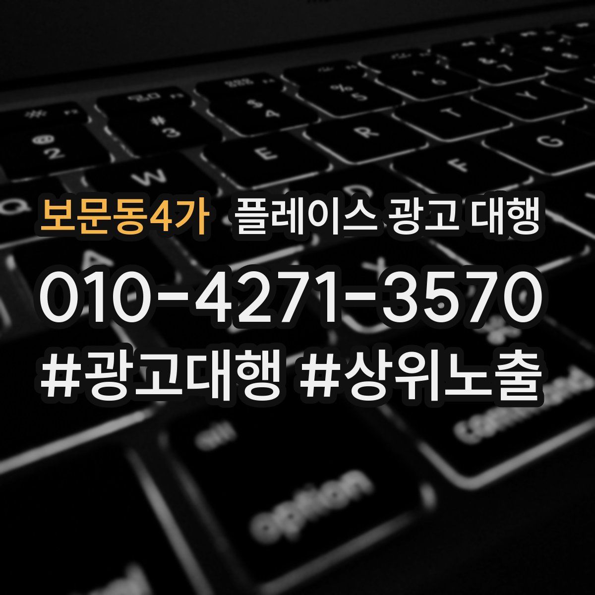 보문동4가 플레이스 광고 대행