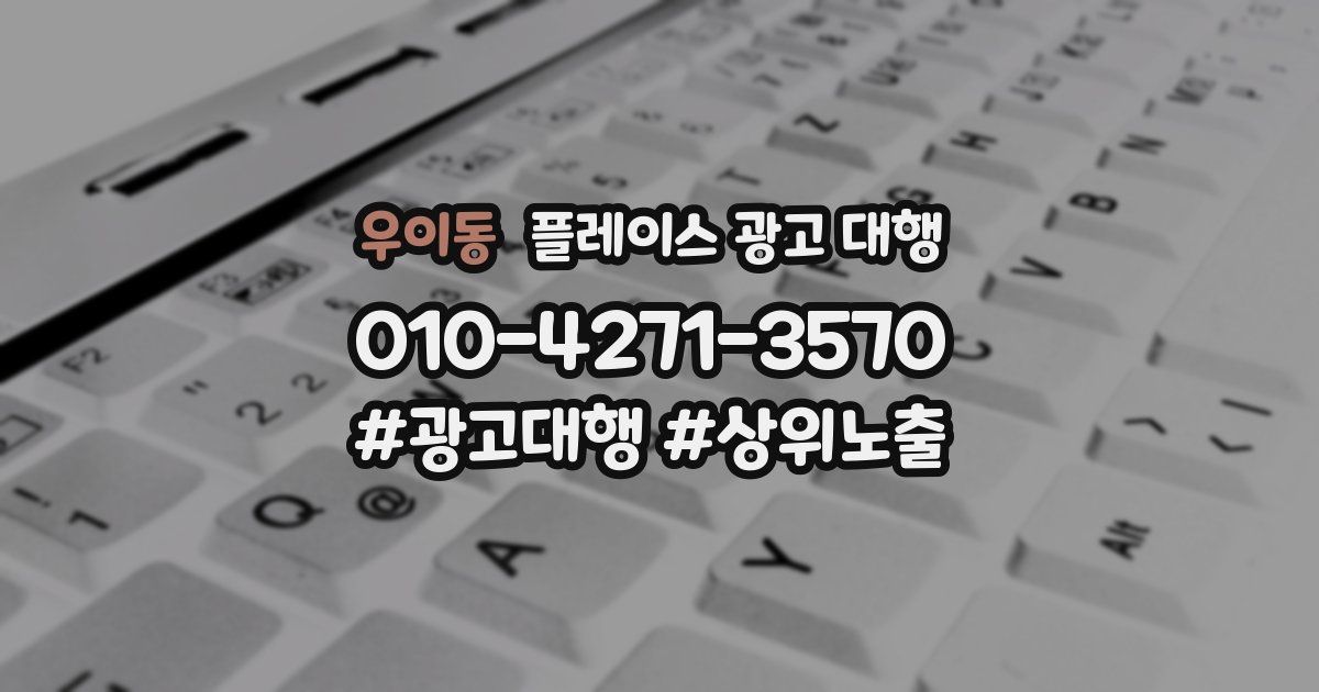 우이동 플레이스 광고 대행
