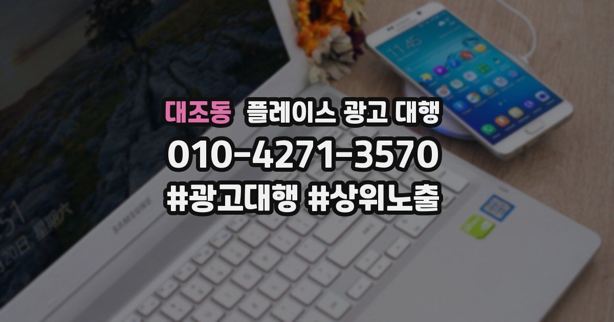 대조동 플레이스 광고 대행
