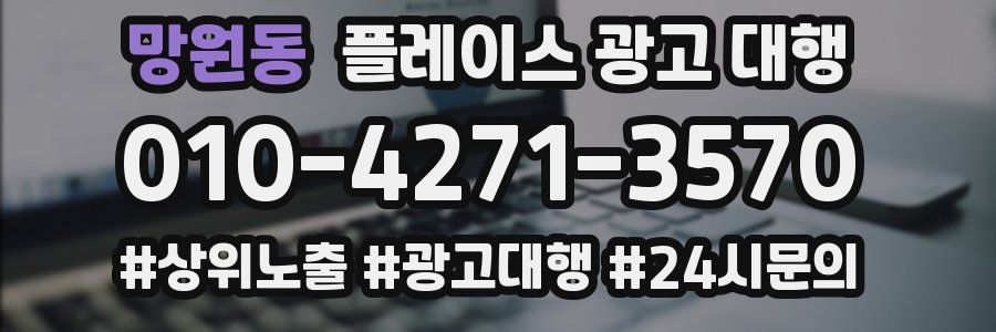 망원동 플레이스 광고 대행