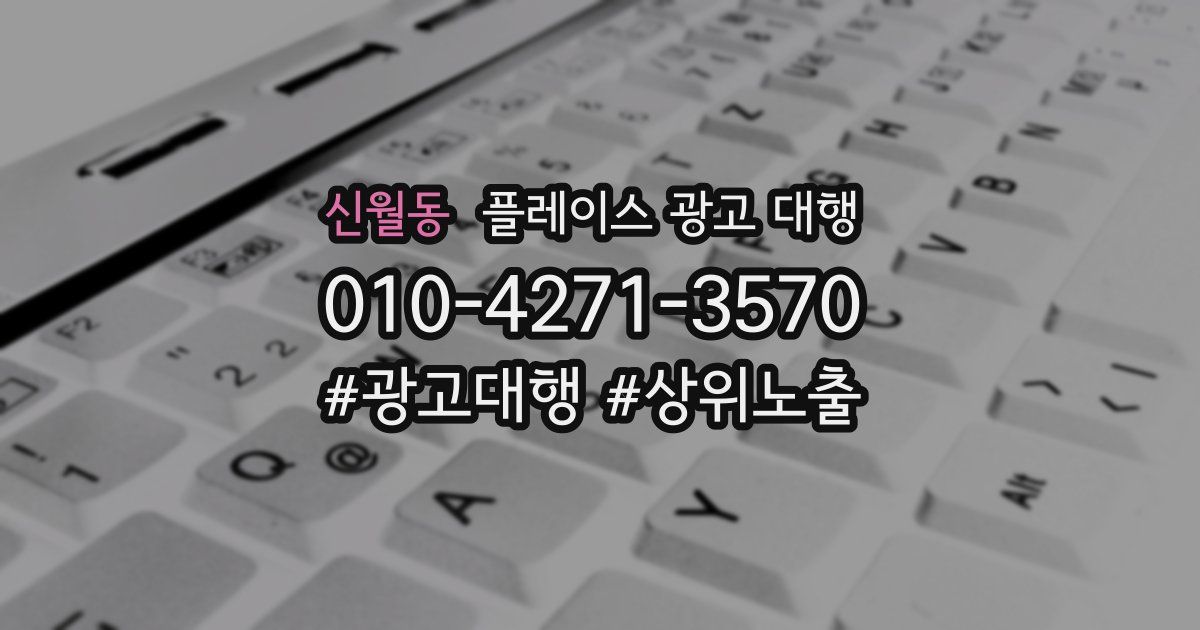 신월동 플레이스 광고 대행