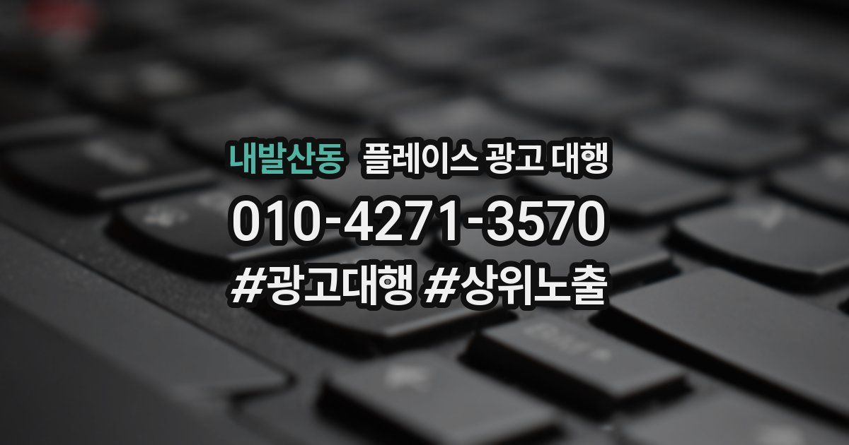 내발산동 플레이스 광고 대행
