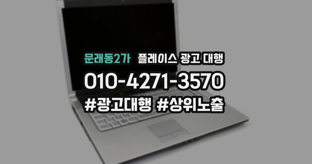 문래동2가 플레이스 광고 대행