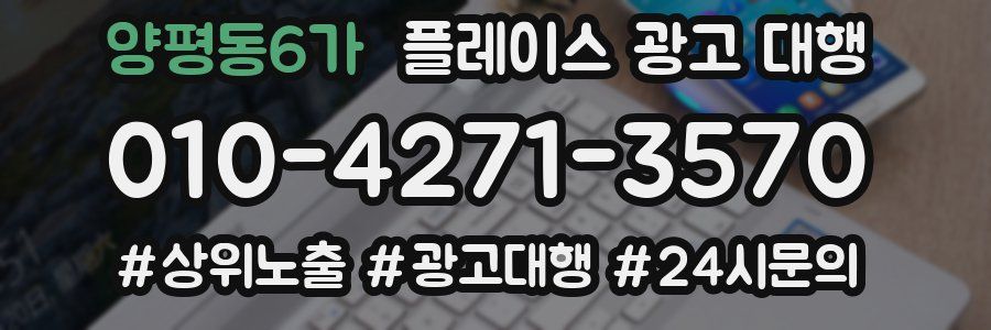 양평동6가 플레이스 광고 대행